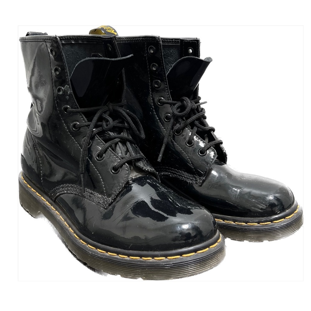 Dr. Martens Black Patent Leather 1460 Boot